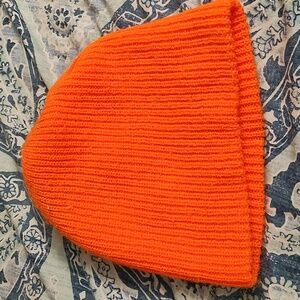 Hunter's orange beanie